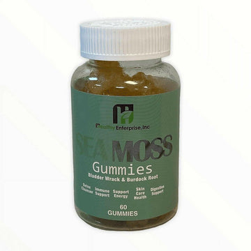 Sea Moss Gummies with Bladder Wrack, Burdock Root, Apple Cider Vinegar for Digestion and Wellness.